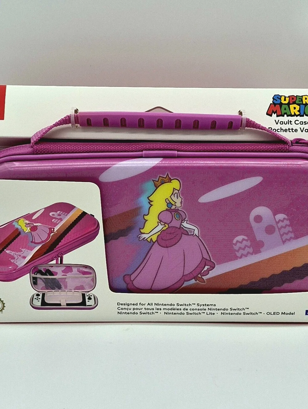 🩷 NEW HORI Princess Peach Premium Vault Case Nintendo Switch OLED Lite 🩷